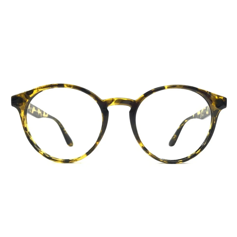Blenders Eyeglasses Frames SLIM TIGER Yellow Tortoise Round Full Rim 50-23-145